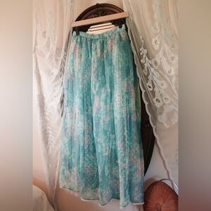 Vintage 60’s Floral Tulle Fluffy Skirt